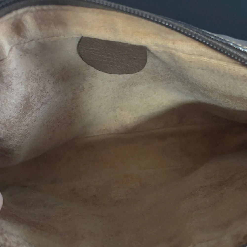 Gucci Beige and Brown Monogram Wristlet Pouch - Picture 5 of 9